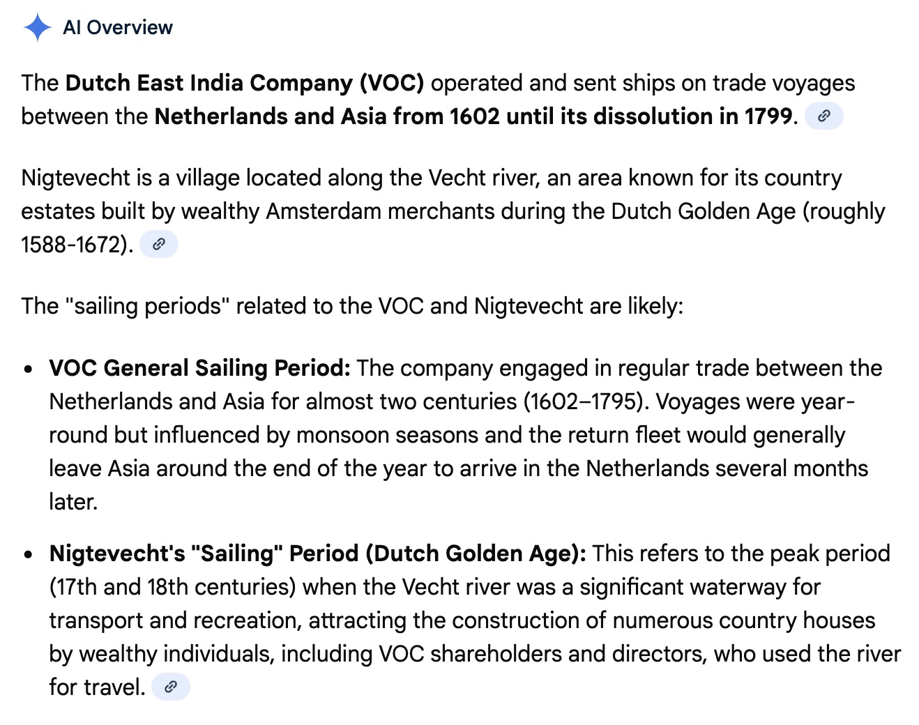 Hostory VOC Ship Nigtevecht