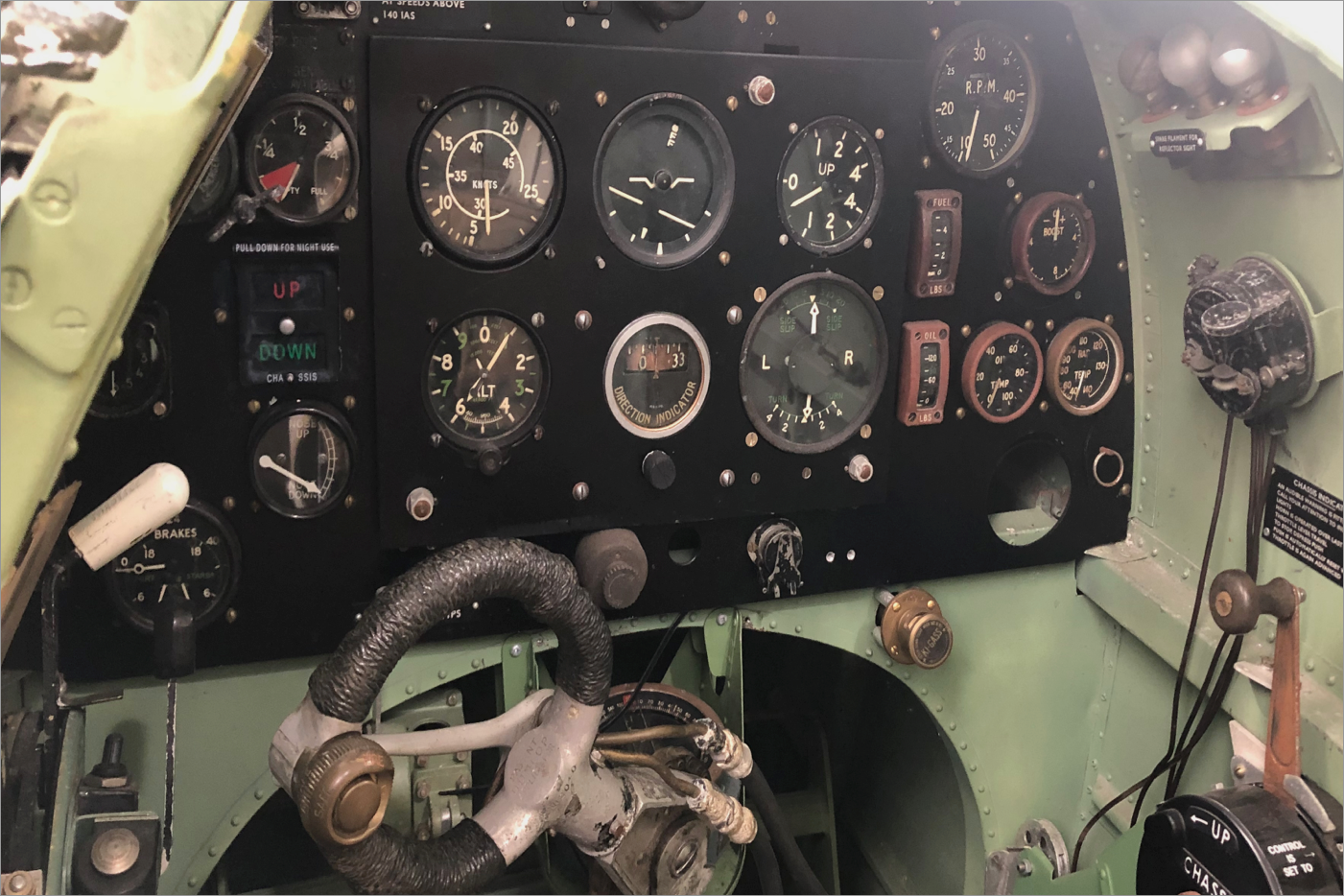 spitfire cockpit