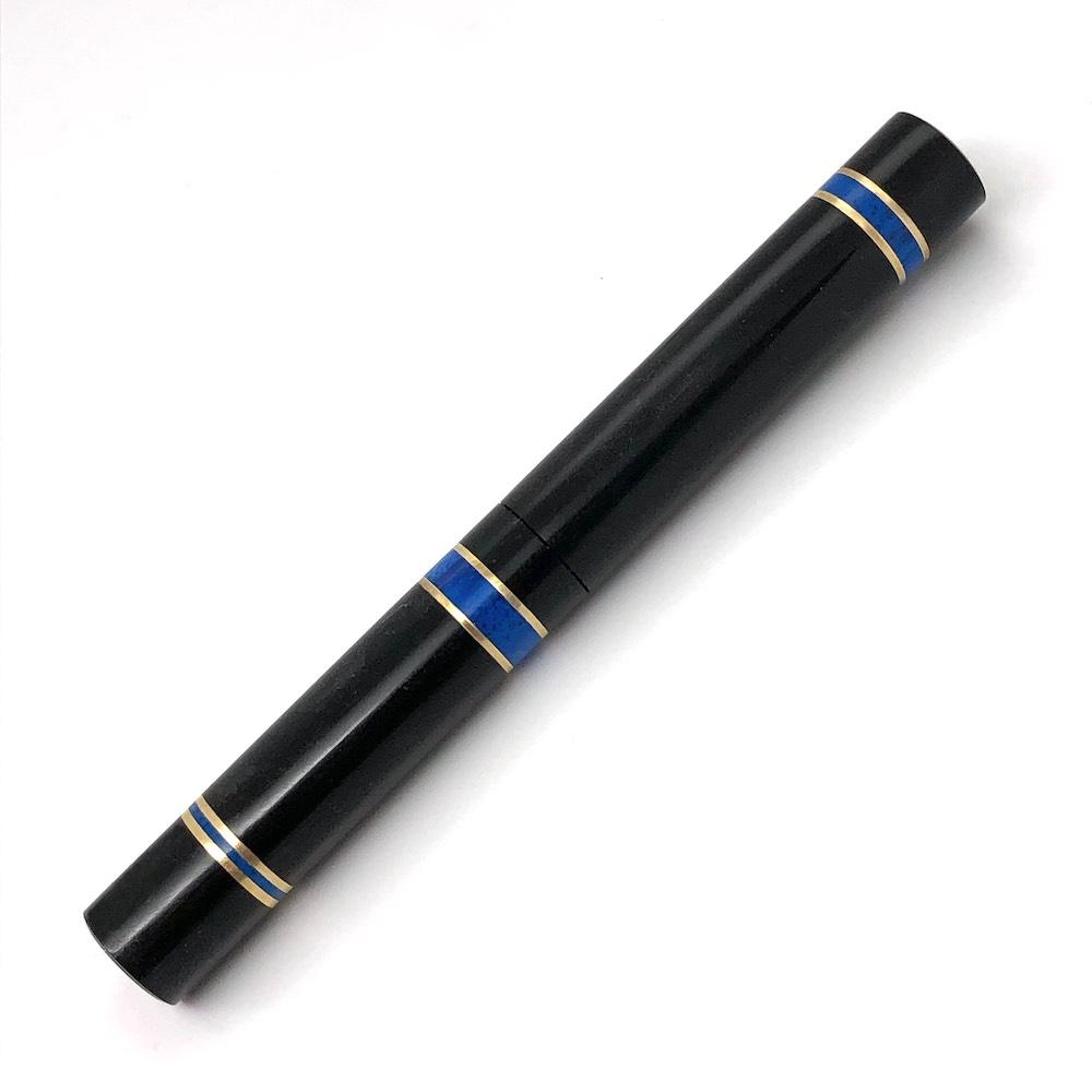 Graphite Sky Blue and Brass Ring 