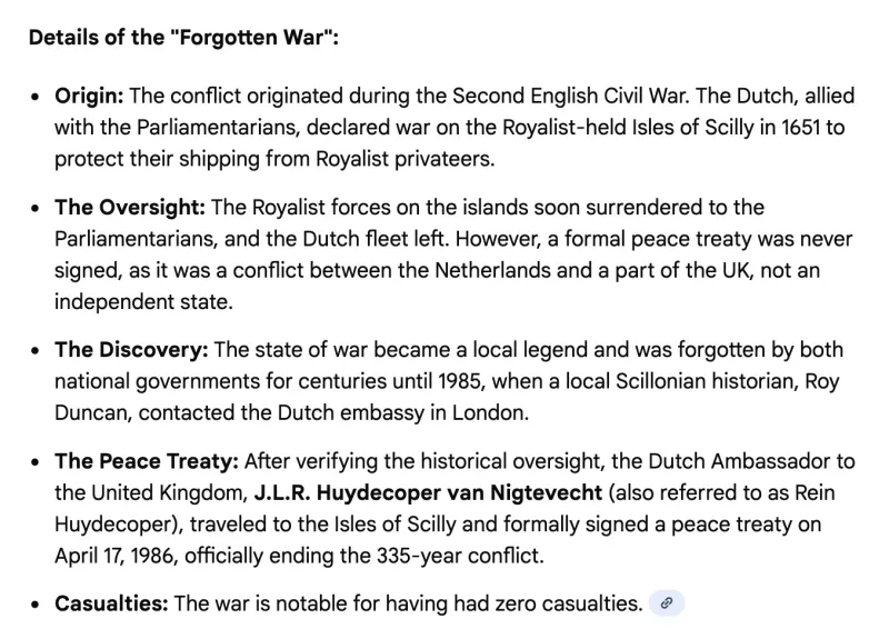 The fogotten war